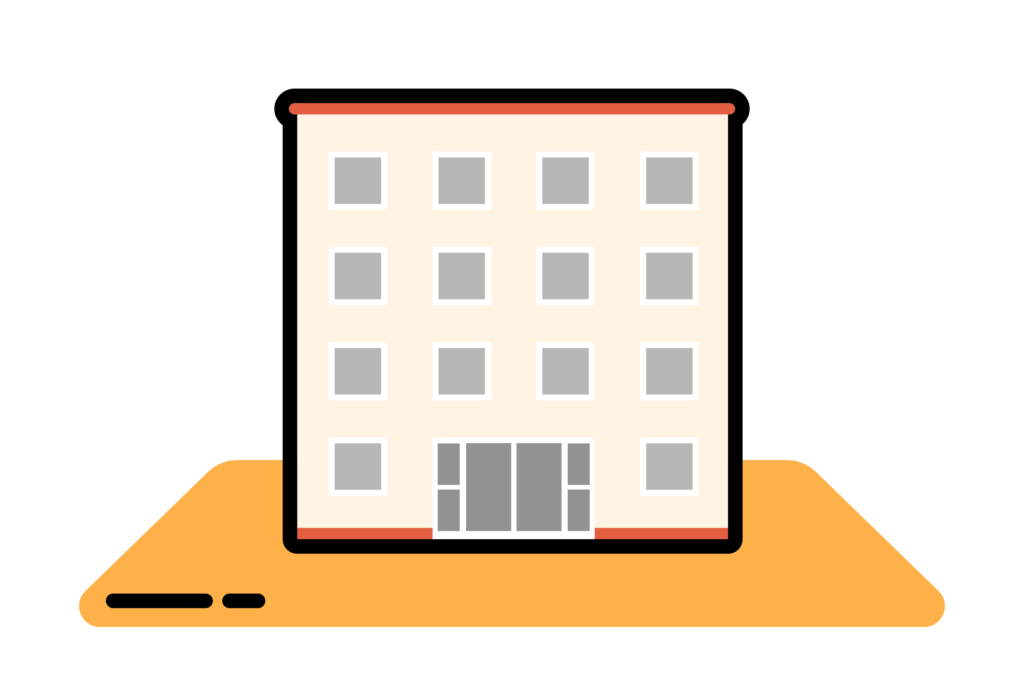 Apartment block icon