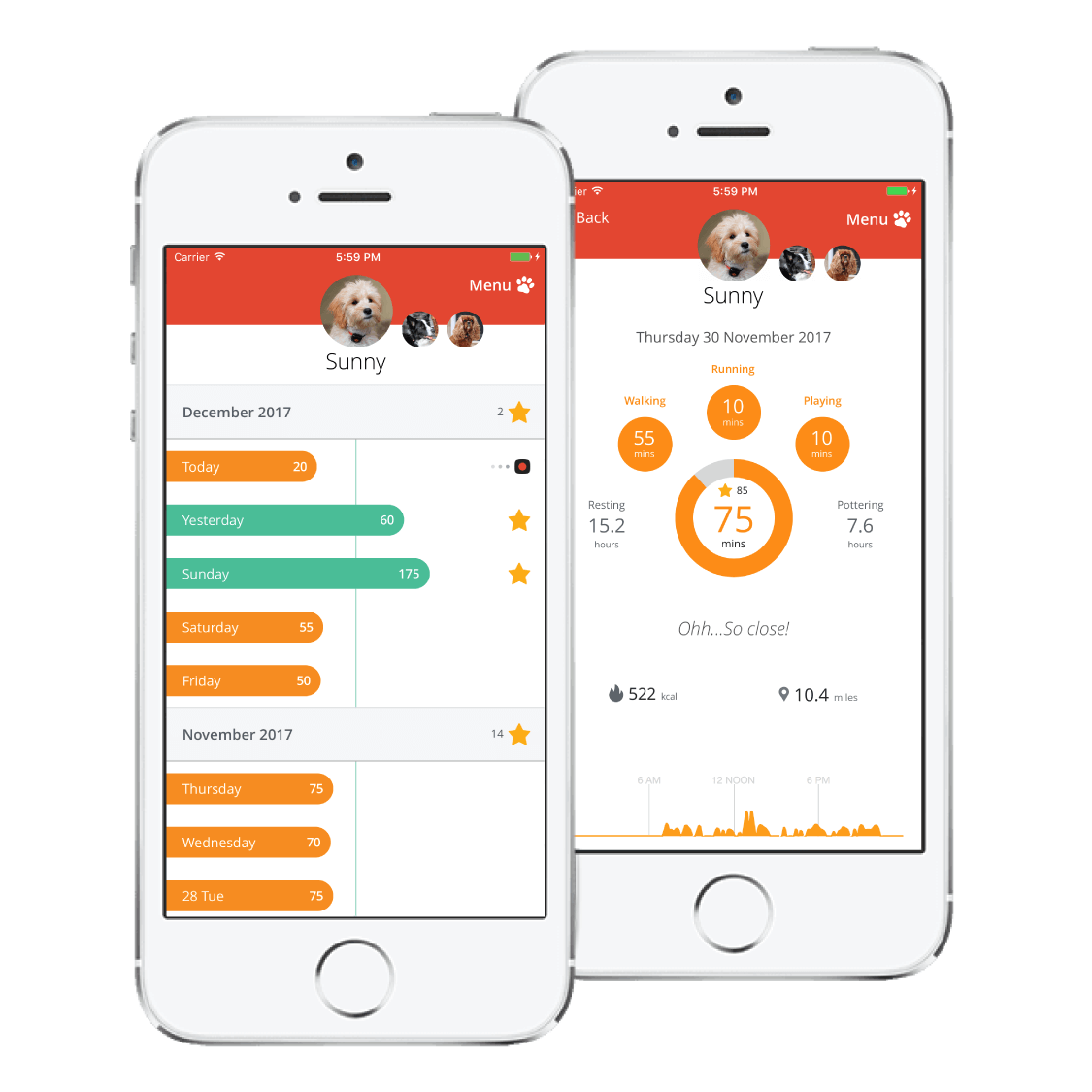 Top 5 apps for your dog PitPat