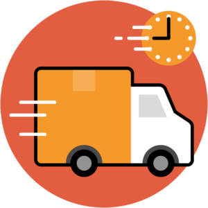 Icon showing a van to demonstrate free next day delivery