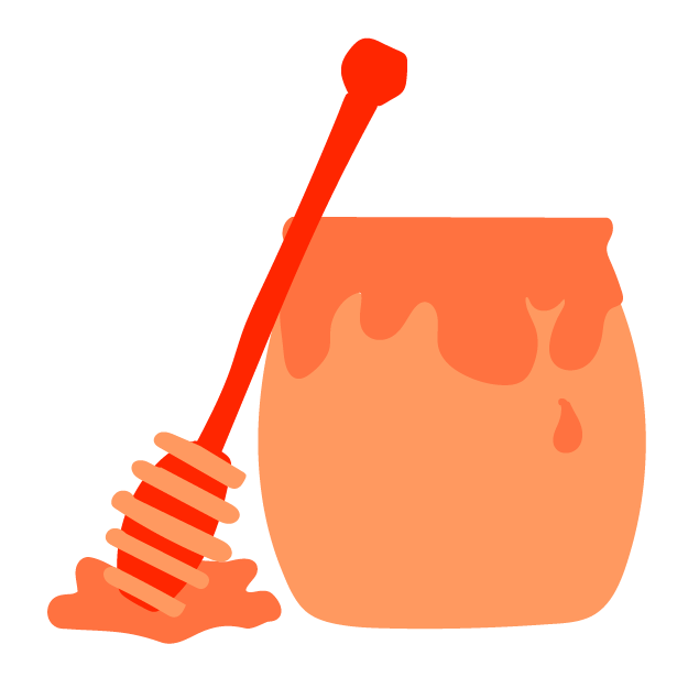 Honey and stirrer icon