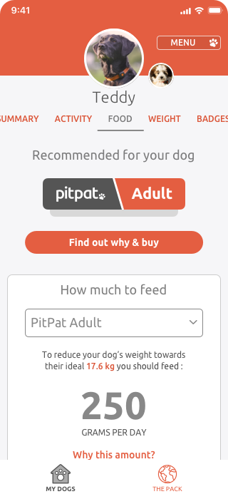 Get tailored feeding recommendations