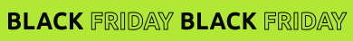 Neon Black Friday banner with the words 'Black Friday'