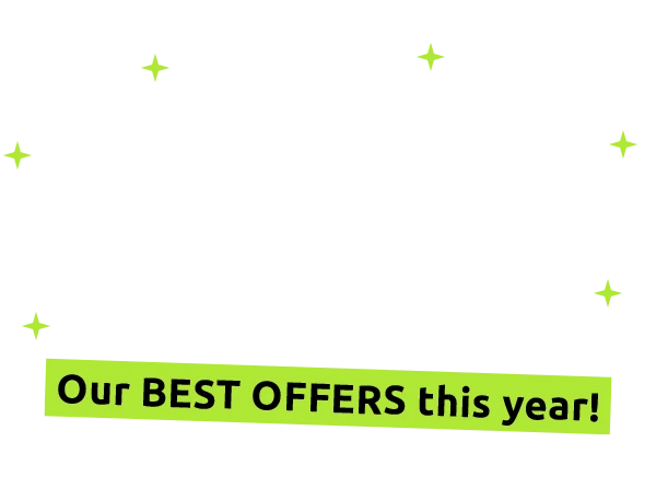 Black Friday! Our best offers this year!